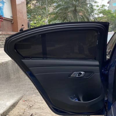 Custom-fit sun shades fitted to a BMW 320i G20 2019-2025