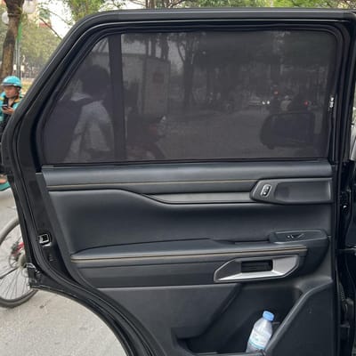 Custom-fit sun shades fitted to a FORD EVEREST 2023-2025