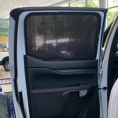 Custom-fit sun shades fitted to a FORD RANGER 2022-2025