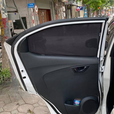 Custom-fit sun shades fitted to a HONDA BRIO