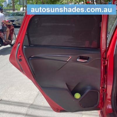 Custom-fit sun shades fitted to a HONDA JAZZ