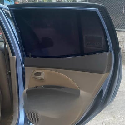 Custom-fit sun shades fitted to a KIA PICANTO 2006-2010
