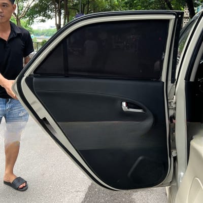 Custom-fit sun shades fitted to a KIA PICANTO 2011-2020