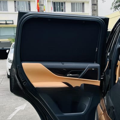 Custom-fit sun shades fitted to a LEXUS LX600