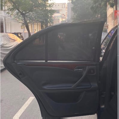 Custom-fit sun shades fitted to a MERCEDES E240 1997-2002