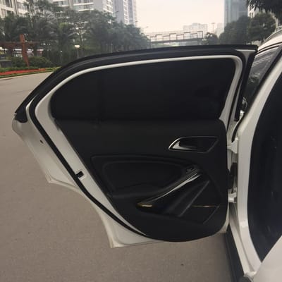 Custom-fit sun shades fitted to a MERCEDES GLA 250