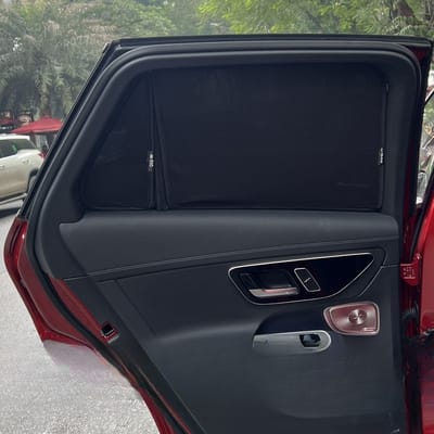 Custom-fit sun shades fitted to a MERCEDES GLC 2023-2025