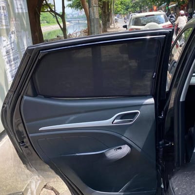 Custom-fit sun shades fitted to a MG ZS