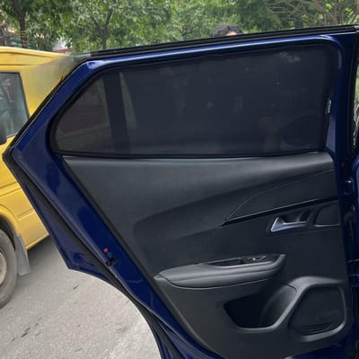 Custom-fit sun shades fitted to a PEUGEOT 2008