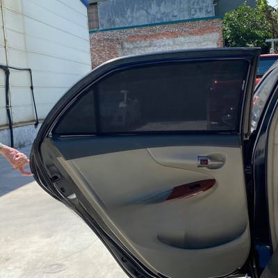 Custom-fit sun shades fitted to a TOYOTA COROLLA 2008-2014