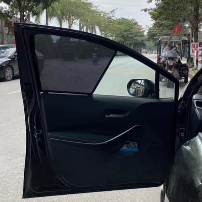 Custom-fit sun shades fitted to a TOYOTA COROLLA 2023-2025
