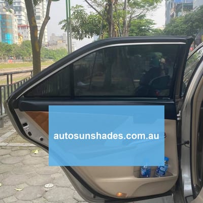 Custom-fit sun shades fitted to a TOYOTA CAMRY 2012-2017