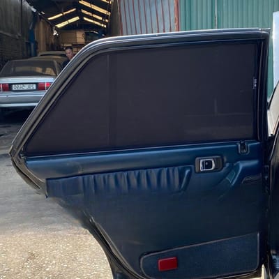 Custom-fit sun shades fitted to a TOYOTA CROWN