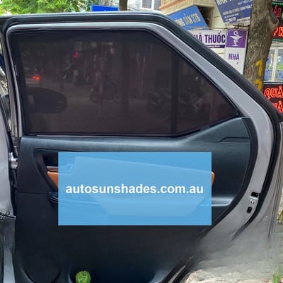 Custom-fit sun shades fitted to a TOYOTA FORTUNER 2017-2025