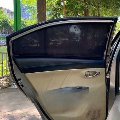 Custom-fit sun shades fitted to a TOYOTA YARIS SEDAN / VIOS 2013-2018