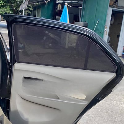 Custom-fit sun shades fitted to a TOYOTA YARIS SEDAN / VIOS 2007-2013
