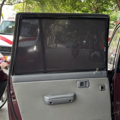 Custom-fit sun shades fitted to a TOYOTA ZACE