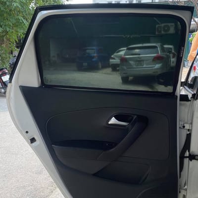 Custom-fit sun shades fitted to a VOLKSWAGEN POLO HATCHBACK 2009-2017