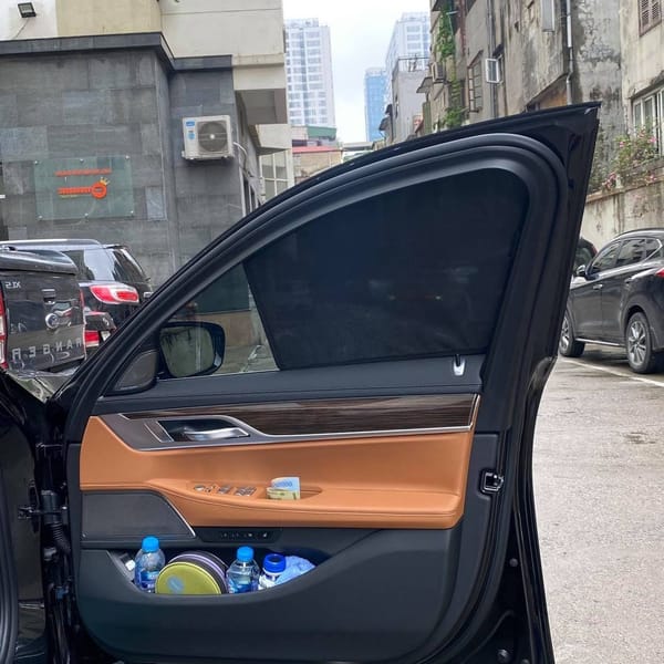 BMW 730i custom-fit car window sun shades — photo 7