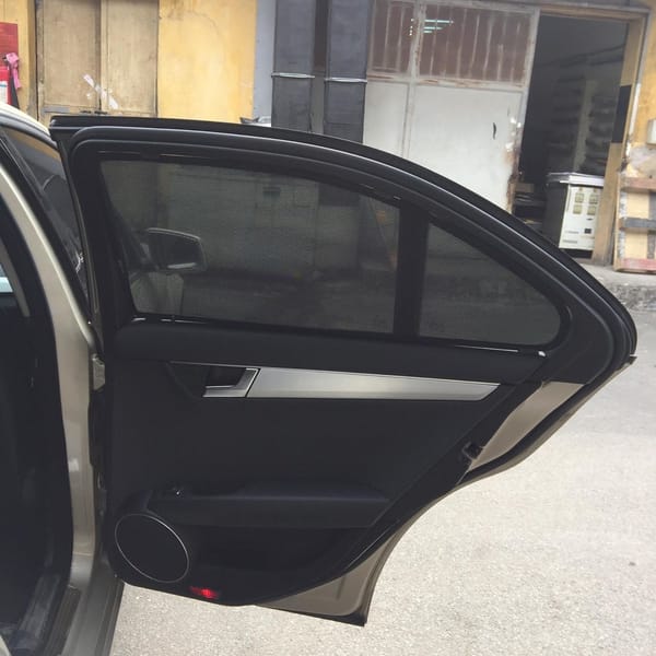 MERCEDES C200 2008-2015 custom-fit car window sun shades — photo 13