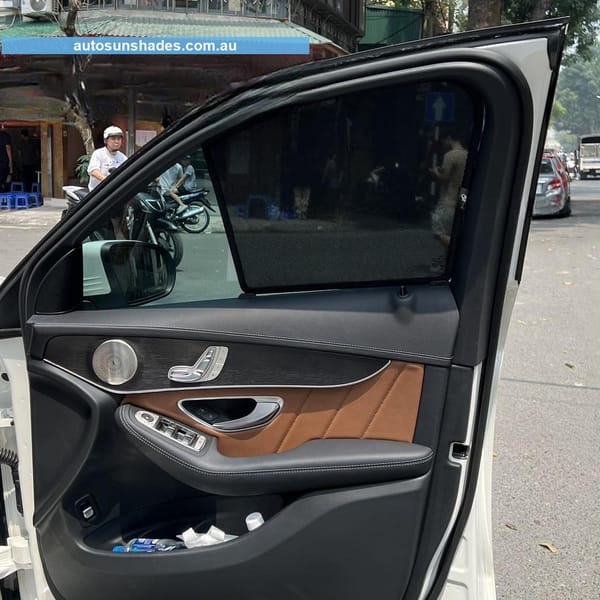 MERCEDES GLC 2016-2022 custom-fit car window sun shades — photo 6