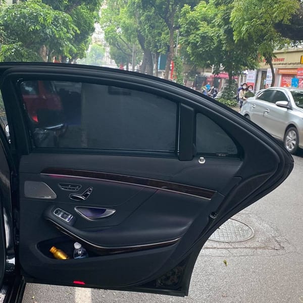 MERCEDES S450 custom-fit car window sun shades — photo 1