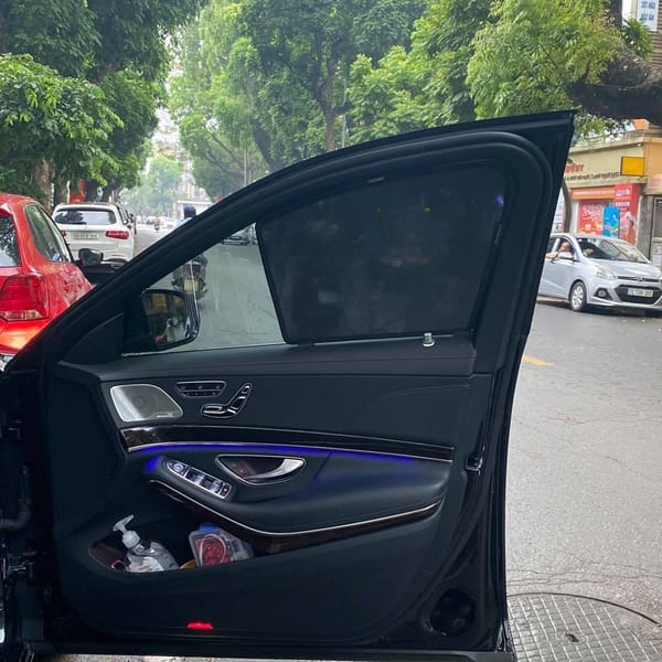 MERCEDES S450 custom-fit car window sun shades — photo 2