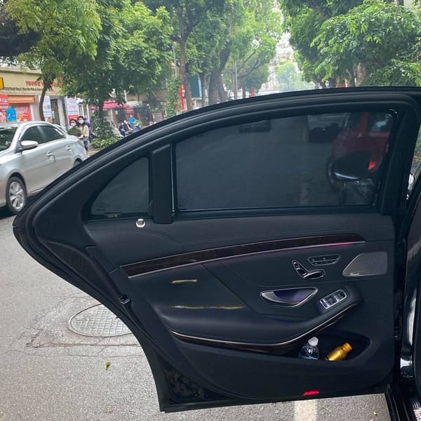 MERCEDES S450 custom-fit car window sun shades — photo 3
