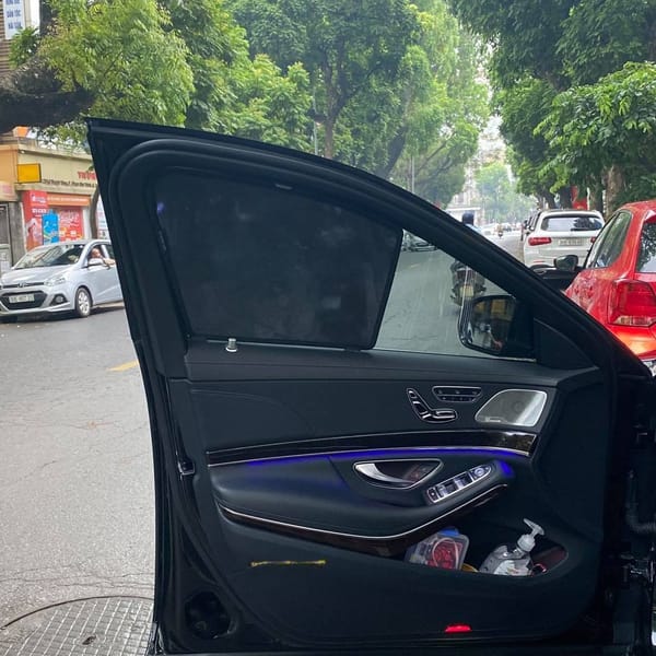 MERCEDES S450 custom-fit car window sun shades — photo 4