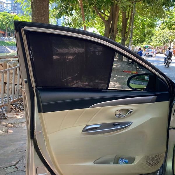 TOYOTA YARIS SEDAN / VIOS 2013-2018 custom-fit car window sun shades — photo 2