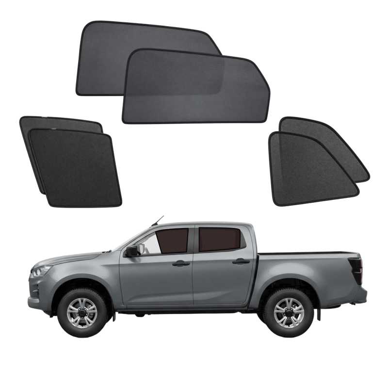 ISUZU D-MAX 2021-2025 custom-fit magnetic car window sun shades