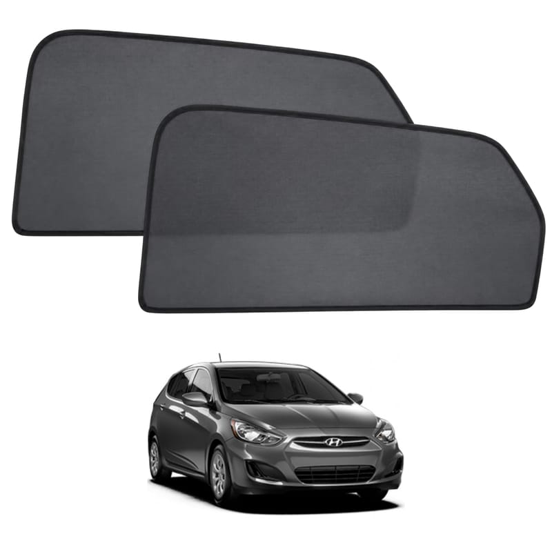 HYUNDAI ACCENT HATCHBACK 2010-2016 custom-fit magnetic car window sun shades