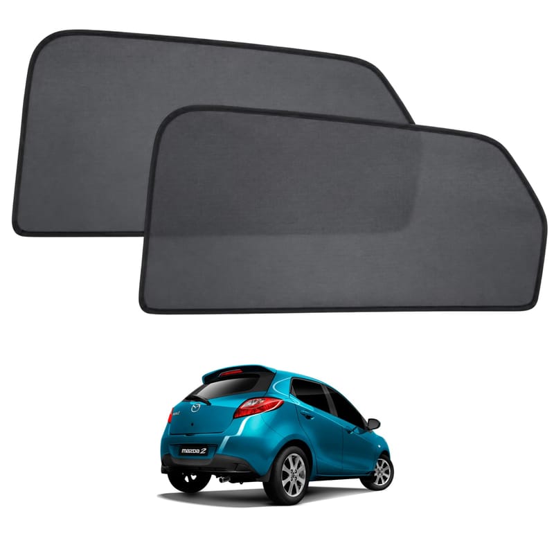 MAZDA 2 SEDAN 2010-2015 custom-fit magnetic car window sun shades