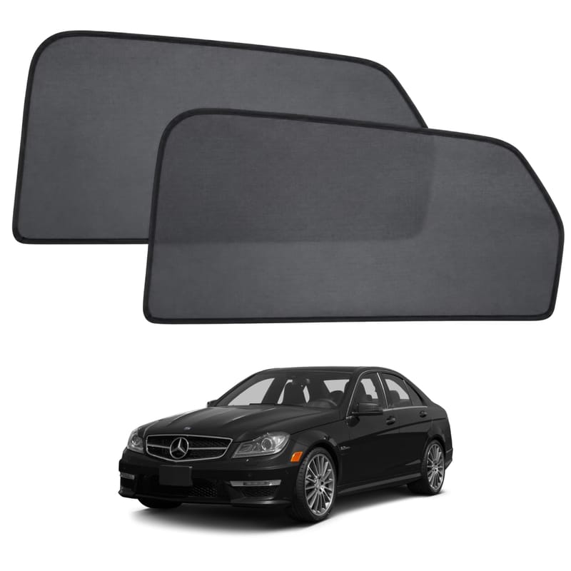 MERCEDES C200 2008-2015 custom-fit magnetic car window sun shades