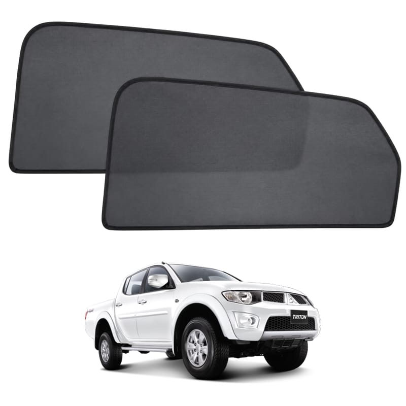MITSUBISHI TRITON 2008-2015 custom-fit magnetic car window sun shades