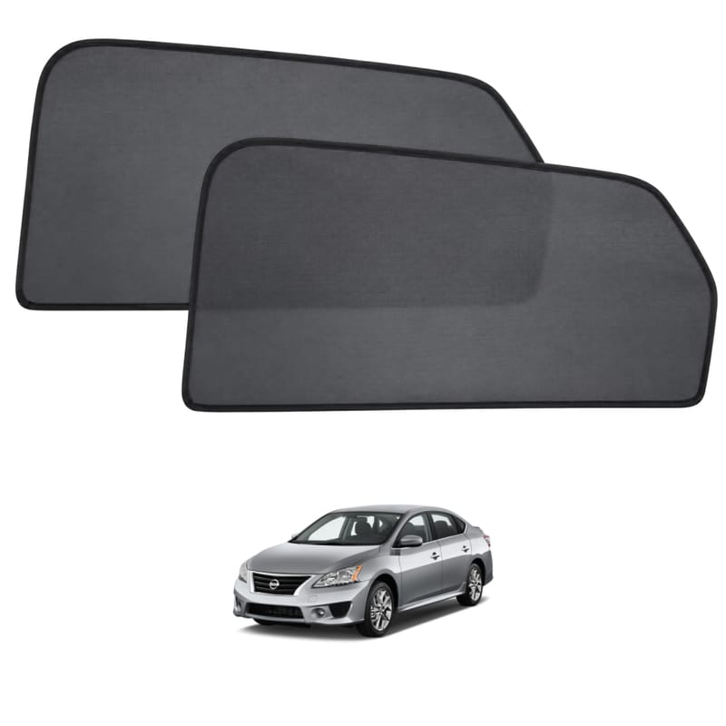 NISSAN ALMERA custom-fit magnetic car window sun shades