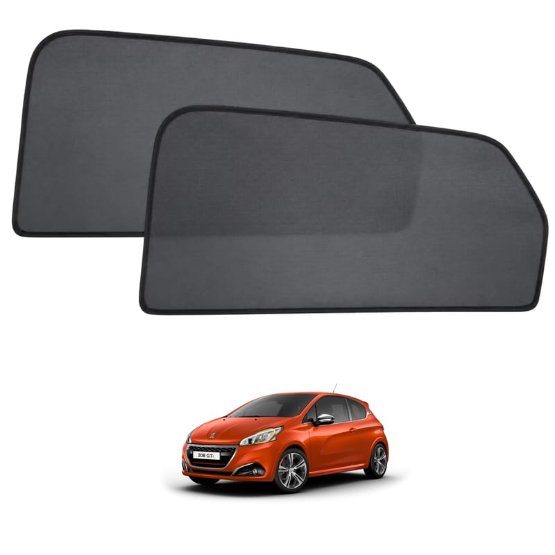 PEUGEOT 208 custom-fit magnetic car window sun shades