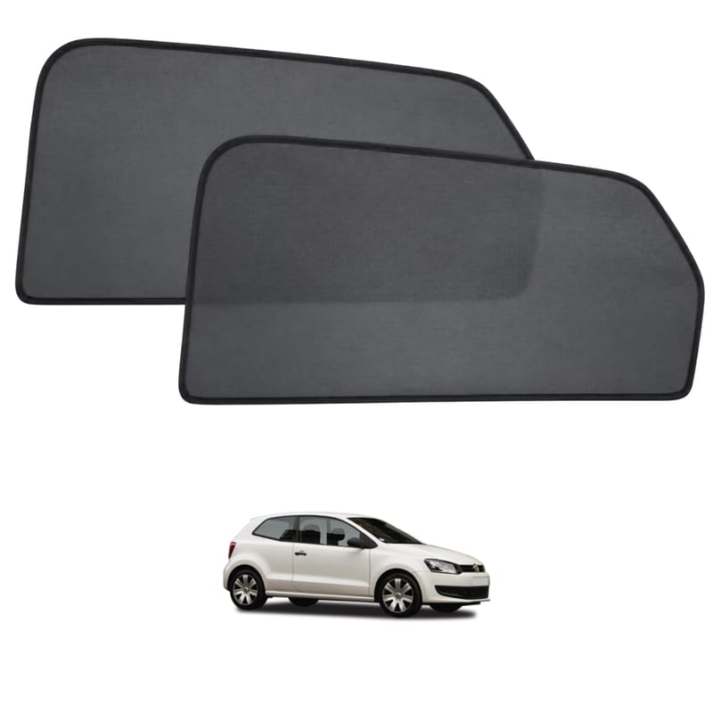 VOLKSWAGEN POLO HATCHBACK 2009-2017 custom-fit magnetic car window sun shades