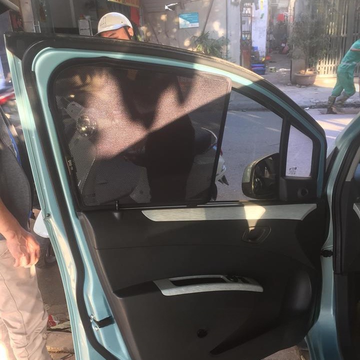 CHEVROLET SPARK 2010-2017 custom-fit car window sun shades — photo 13