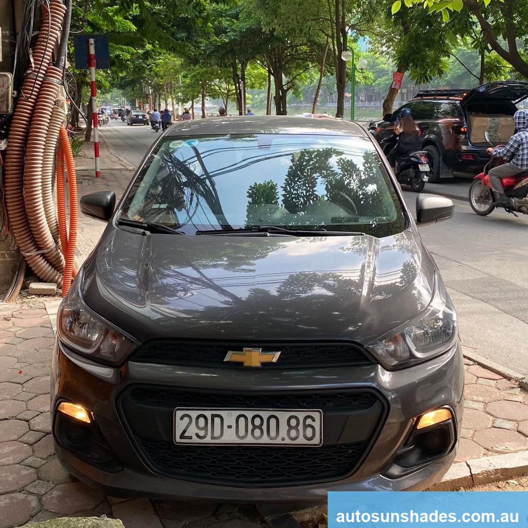 CHEVROLET SPARK 2017-2020 custom-fit car window sun shades — photo 1