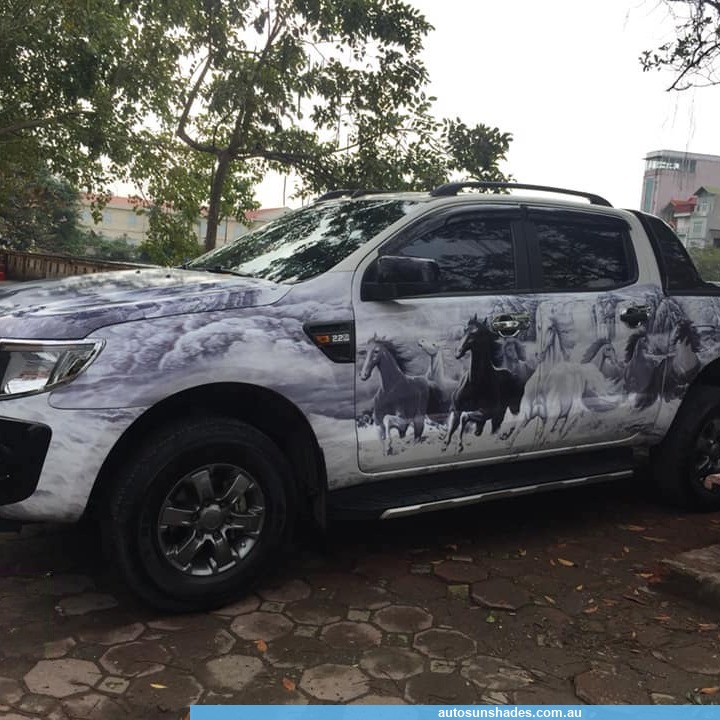 FORD RANGER 2014-2021 custom-fit car window sun shades — photo 18