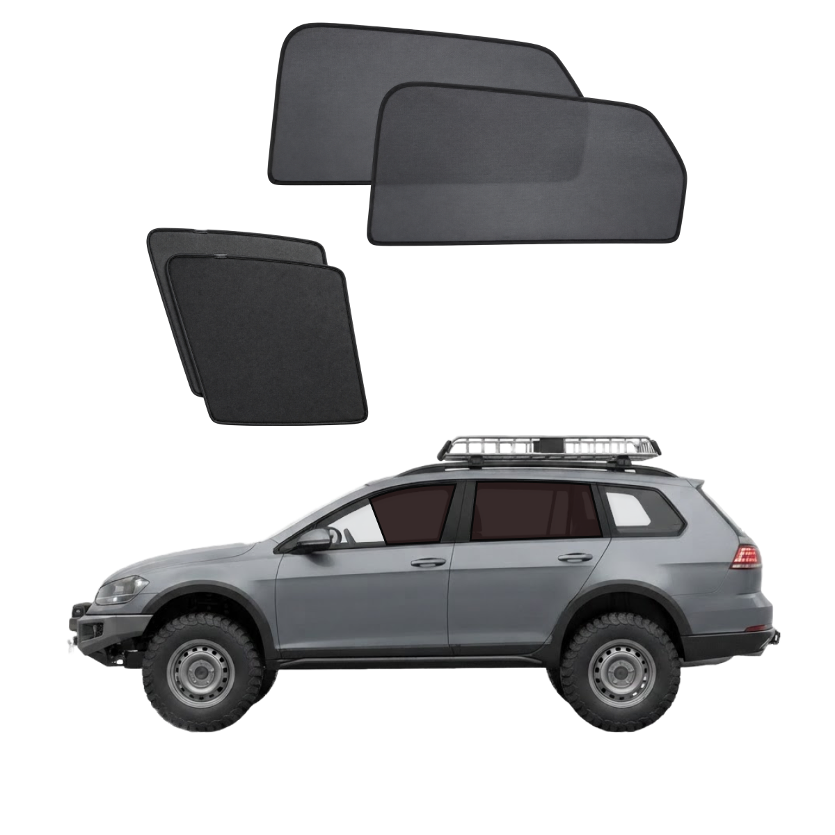 Isuzu MU-X 2nd Gen SUV 2021-2026 car window sun shades — photo 3