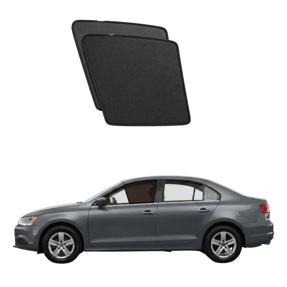 AUDI A4 2008-2015 car window sun shades — photo 4