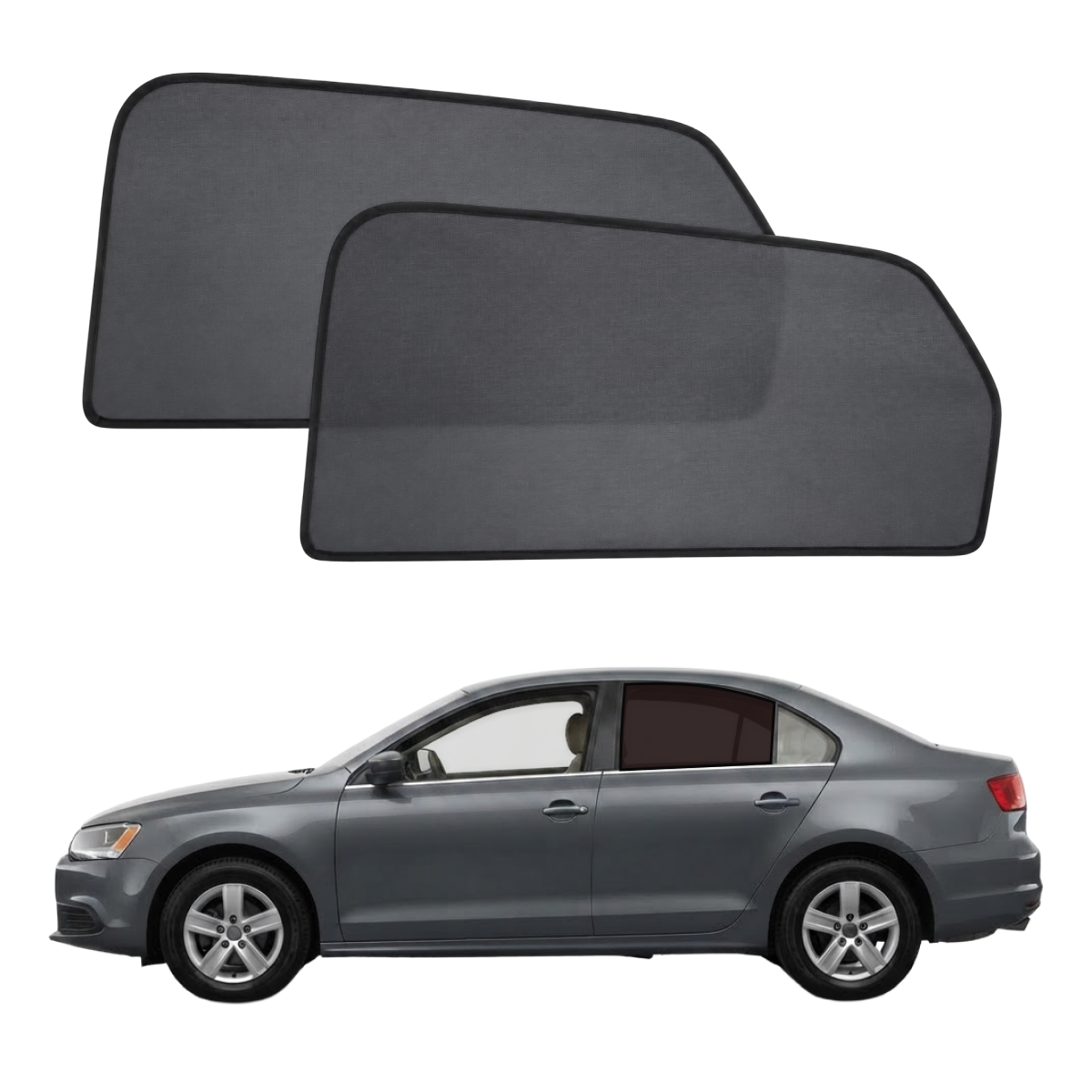 AUDI A4 2008-2015 car window sun shades — photo 3