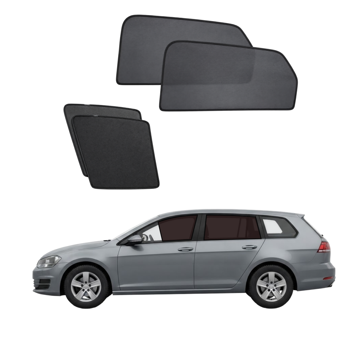 Hyundai i30 CW FD Wagon 2008-2012 car window sun shades — photo 2