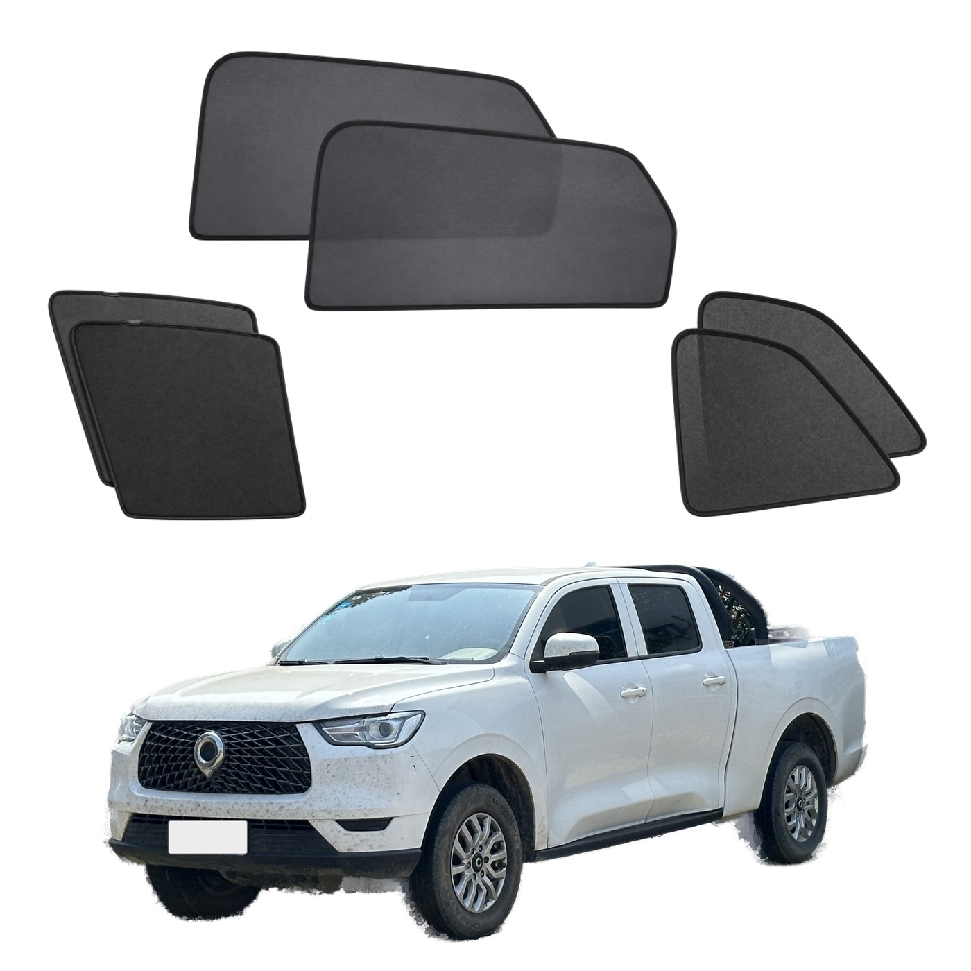 Sun shades for GWM Cannon 1st Gen Ute 2021-2026