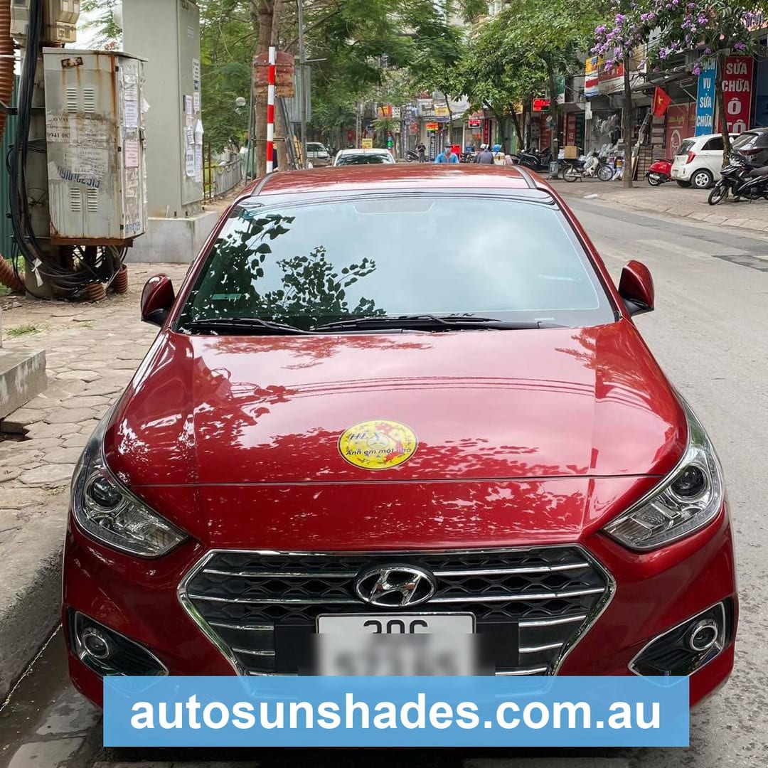 HYUNDAI ACCENT 2017-2023 custom-fit car window sun shades — photo 7