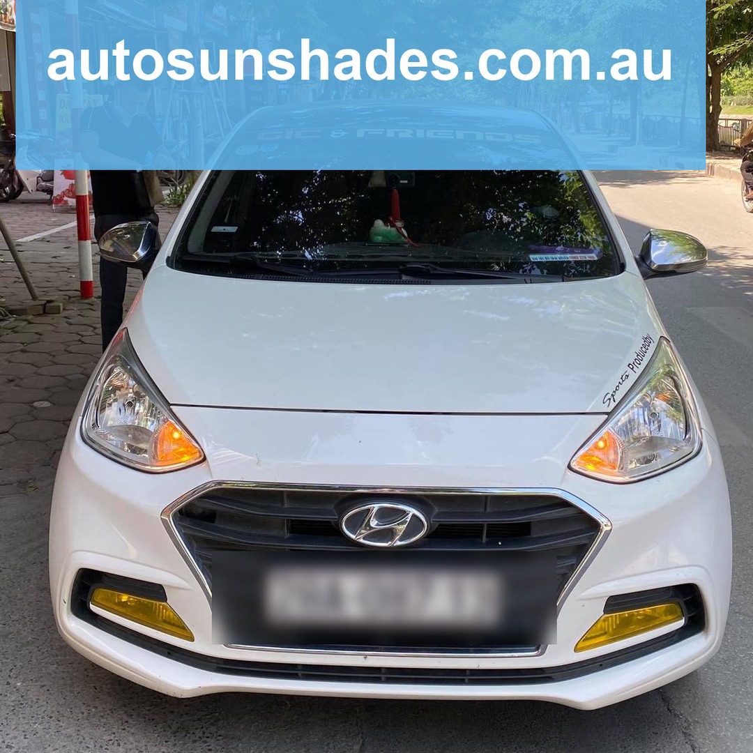 HYUNDAI I10 SEDAN 2014-2020 custom-fit car window sun shades — photo 7