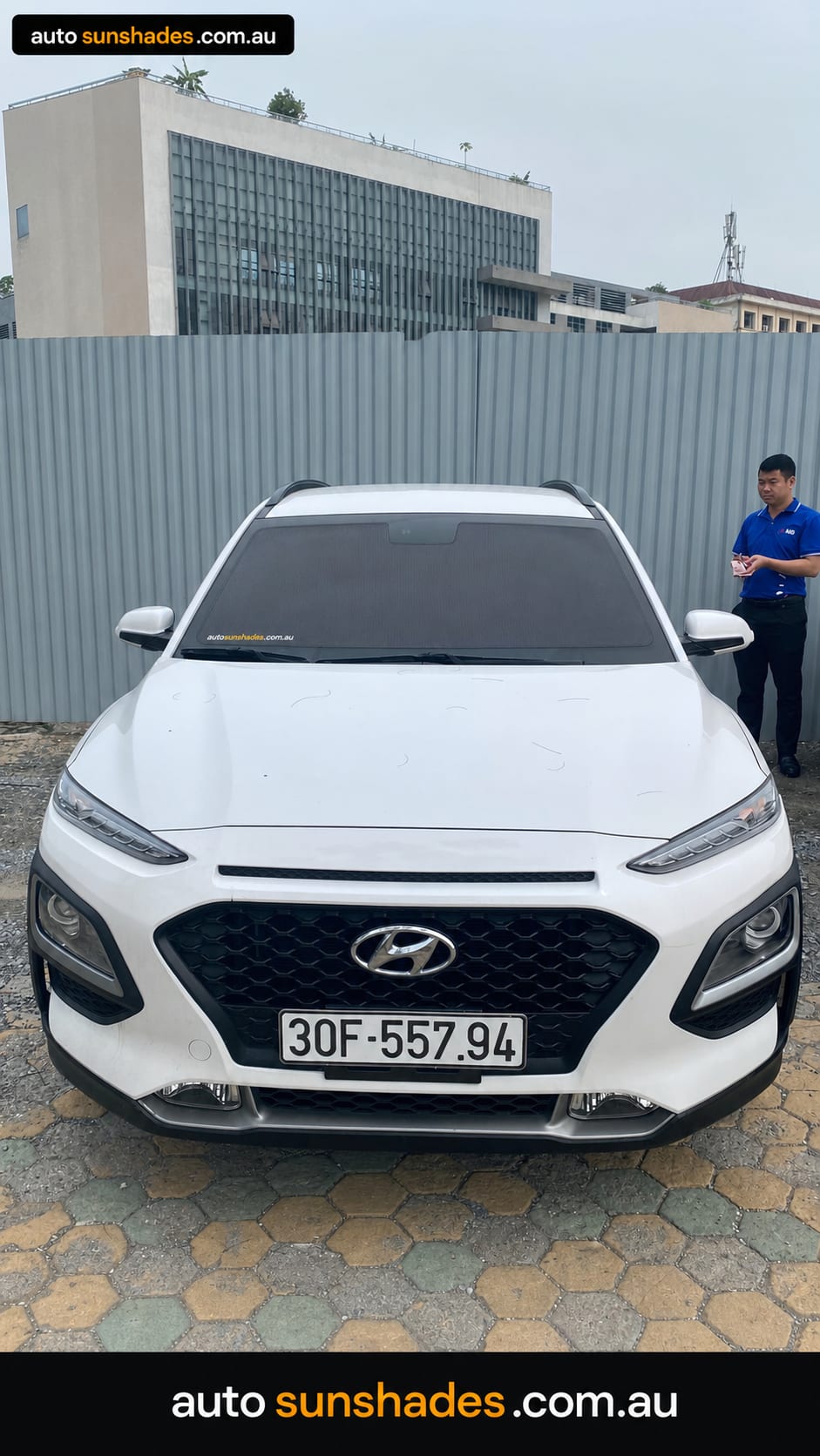 HYUNDAI KONA custom-fit car window sun shades — photo 1