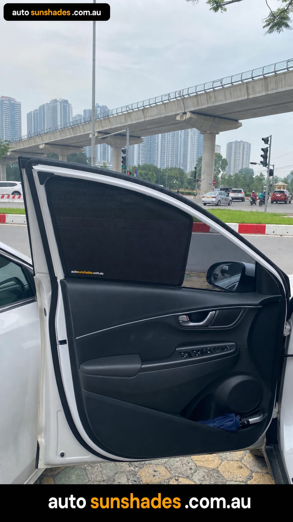 HYUNDAI KONA custom-fit car window sun shades — photo 6